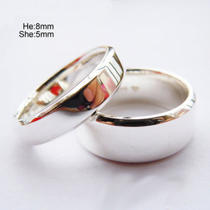 925 Sterling Silver Engagement Wedding Band Ring