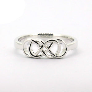 Ladies 925 Sterling Silver Infinity Ring
