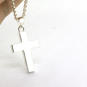Sterling Silver Classic Cross Pendant Necklace
