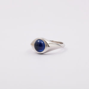 Women Sterling Silver Unique Signet Eye Ring
