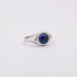 Women Sterling Silver Unique Signet Eye Ring