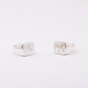 Personalized Any Letter Initial Signet Ring