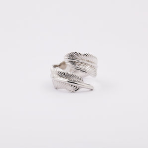 Unique Sterling Silver Feather Ring