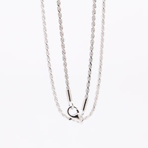 Sterling Silver 1.4mm Rope Chain Necklace