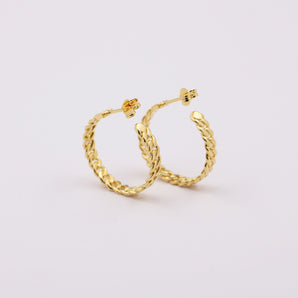 Chain Style w 1.5 micron Thick Gold Plated Earring