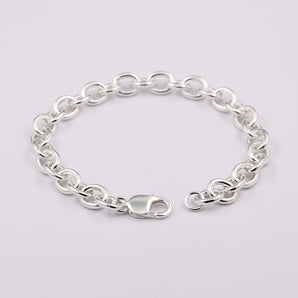 10 MM Sterling Silver Thick Chain Bracelet