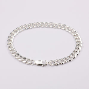 8 MM Sterling Silver Thick Chain Bracelet