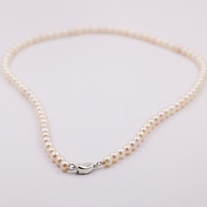 Perfect Round 5.5mm to 6.0mm Cultured Freshwater Peals Necklaces