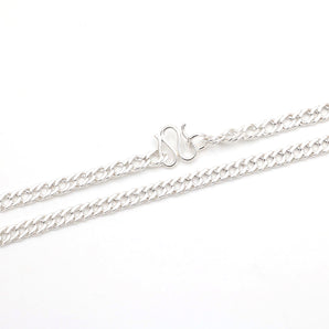 6mm mens Silver thick necklace