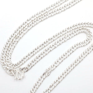6mm mens Silver thick necklace