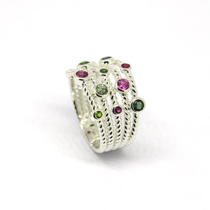 Sterling Silver Authentic Tourmaline Ring