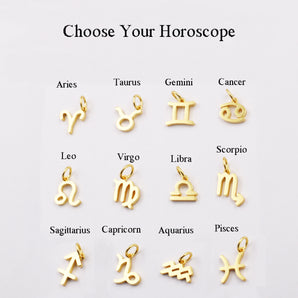 Horoscope Birthstone Pendant Earrings