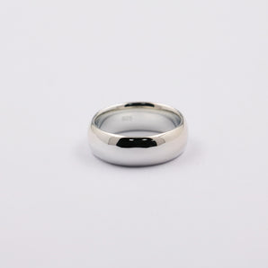 Custom-Engraved Classic Mens Silver Band Ring
