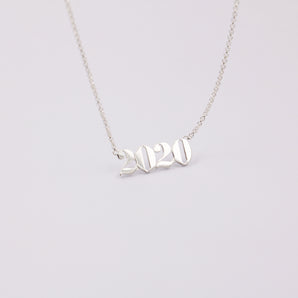 Personalized Year Number Pendant Necklace